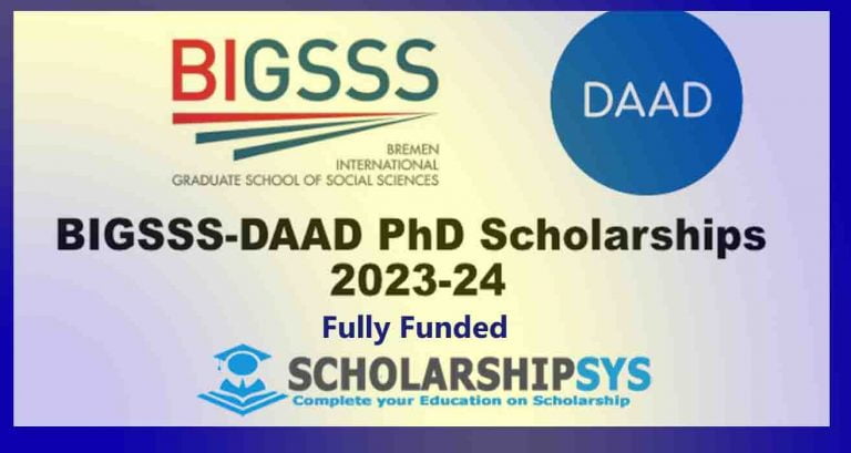 BIGSSS-DAAD Graduate School Scholarship 2023 in Germany