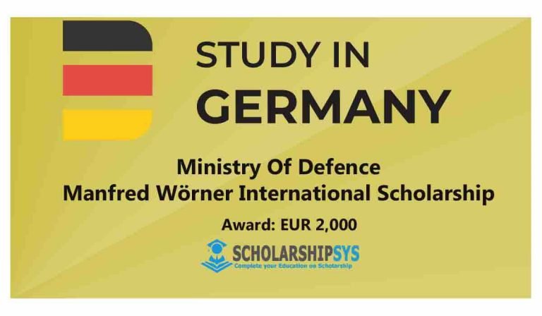 Ministry of Defense  Research International Scholarship in Germany