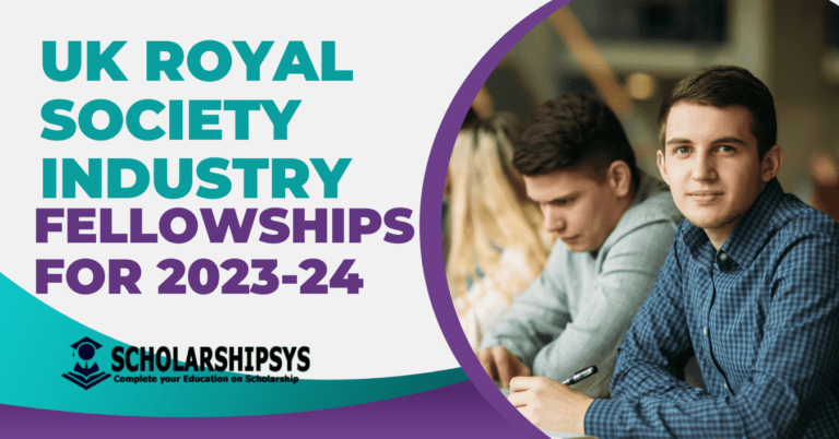 UK Royal Society Industry Fellowships for 2023-24