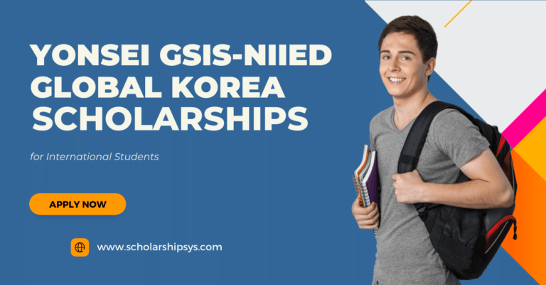 Yonsei GSIS-NIIED Global Korea Scholarships for International Students